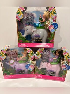 Barbie the Island Princess Kelly dolls - set of 3